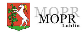 Herb Lublina i logo MOPR